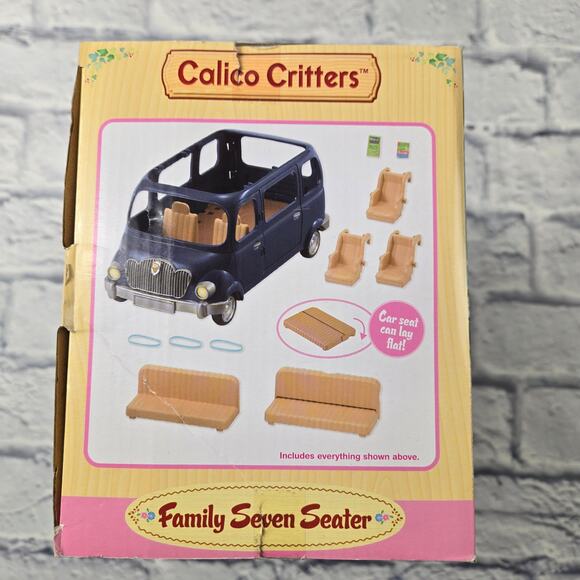 Open Box Unused Calico Critters Family Seven Seater Van Box Issues - Picture 3 of 14